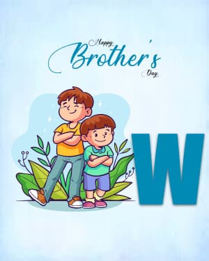 Basic Alphabet - Brother's Day marketing poster