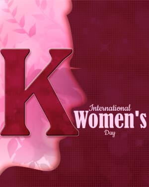 Premium Alphabet - International Women's Day image