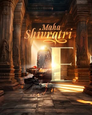 Premium Alphabet - Maha Shivaratri banner