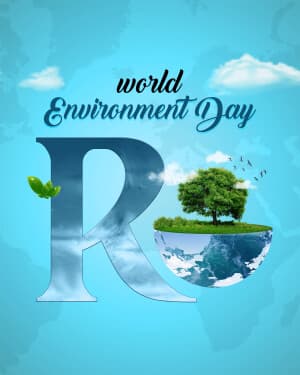 Basic Alphabet - World Environment Day illustration