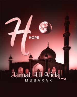 Exclusive Alphabet - Jamat Ul Vida greeting image