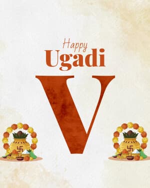 Special Alphabet - Ugadi Facebook Poster