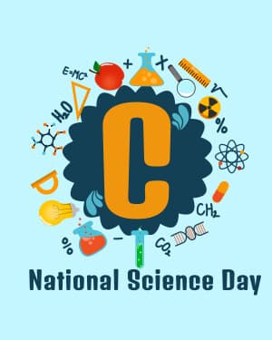 Special Alphabet - National Science Day poster