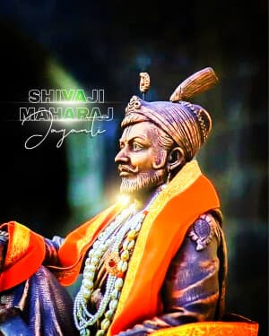 Exclusive Collection - Chhatrapati Shivaji Maharaj Jayanti Facebook Poster
