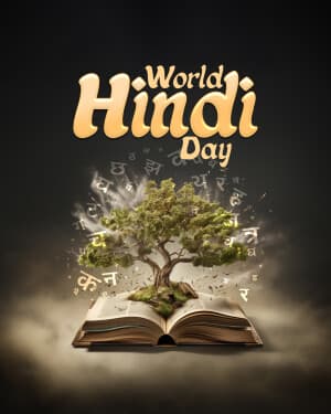 Exclusive Collection of World Hindi Day event advertisement