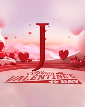 Valentine's Day Special Alphabet event advertisement