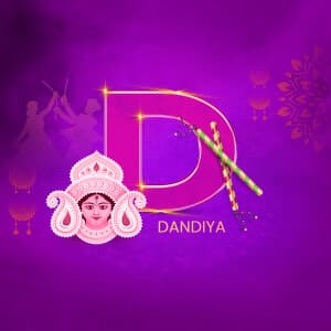 Navratri Exclusive Alphabet banner