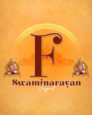 Basic Alphabet - Swaminarayan Jayanti advertisement banner