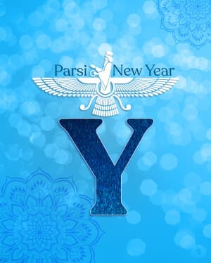 Premium Alphabet - Parsi New year graphic