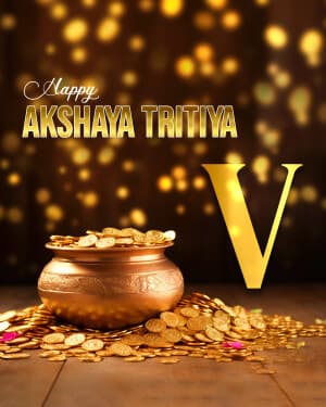 Akshaya Tritiya - Premium Alphabet greeting image