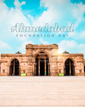 Exclusive Collection - Ahmedabad Foundation Day event poster