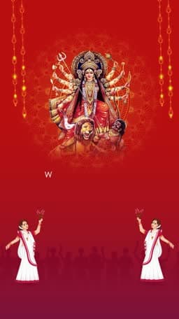 Durga Ashtami Insta Story Video facebook ad banner