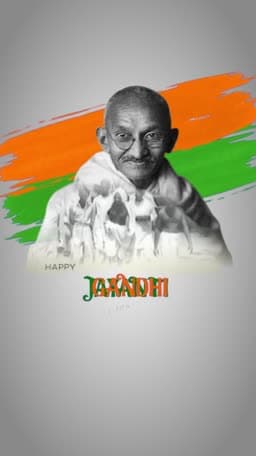 Gandhi Jayanti Video Story poster Maker