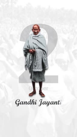Gandhi Jayanti Video Story template