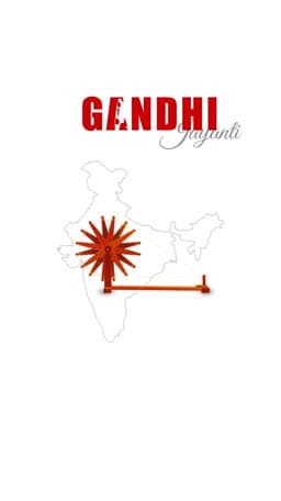 Gandhi Jayanti Video Story flyer