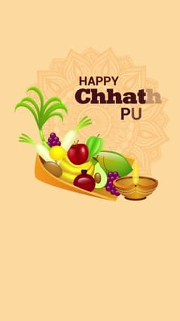 Chhath Puja Insta Story Video poster