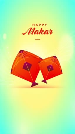 Makar Sankranti  Insta Story Video Social Media poster