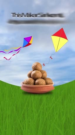 Makar Sankranti  Insta Story Video marketing flyer