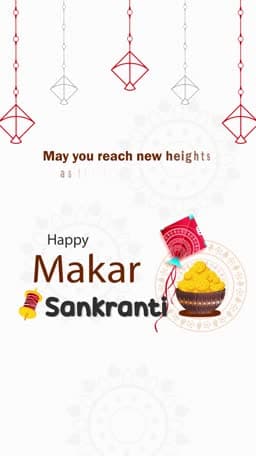 Makar Sankranti  Insta Story Video Facebook Poster