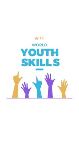 World Youth Skills Day Story Video flyer