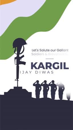 Kargil Vijay Diwas Insta Story Video poster