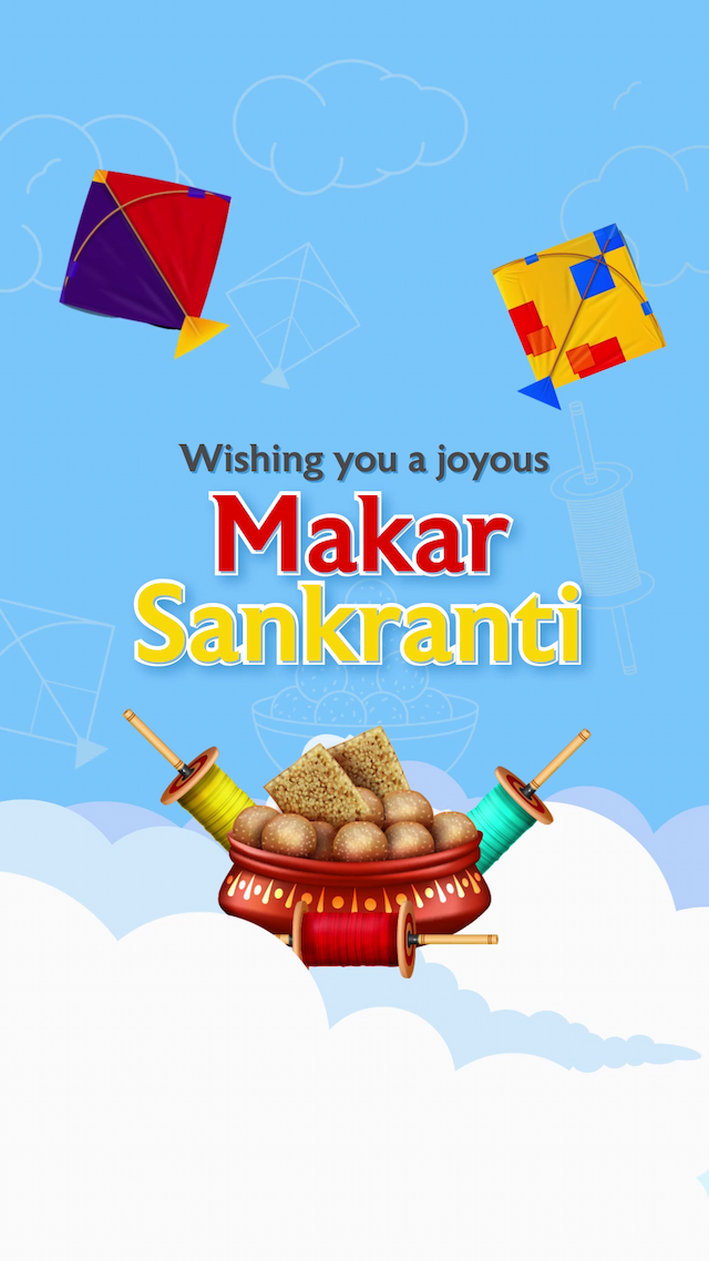 Makar Sankranti  Insta Story Video banner