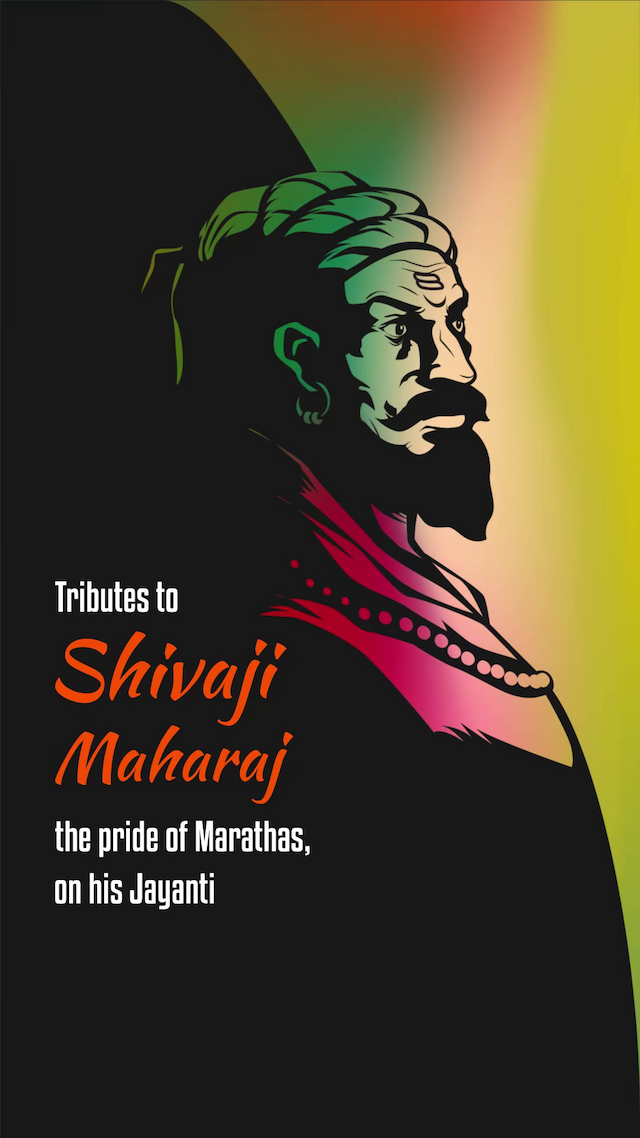 Chhatrapati Shivaji Maharaj Jayanti Insta Story Video flyer