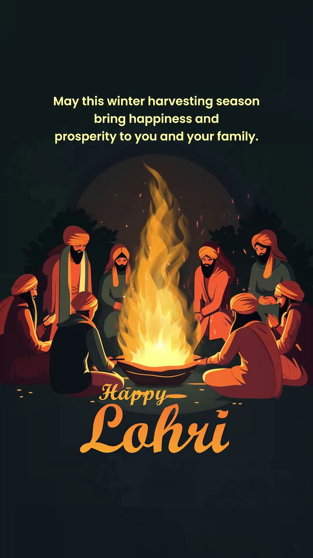 Lohri Insta Story ad post