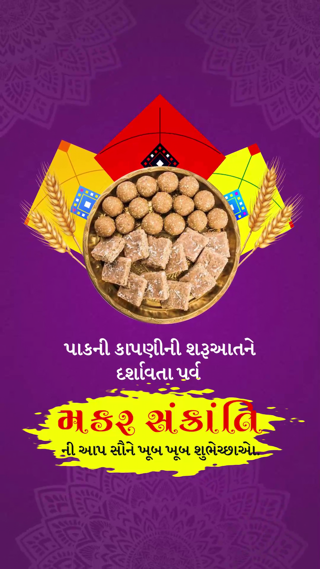 Makar Sankranti  Insta Story Video facebook ad banner