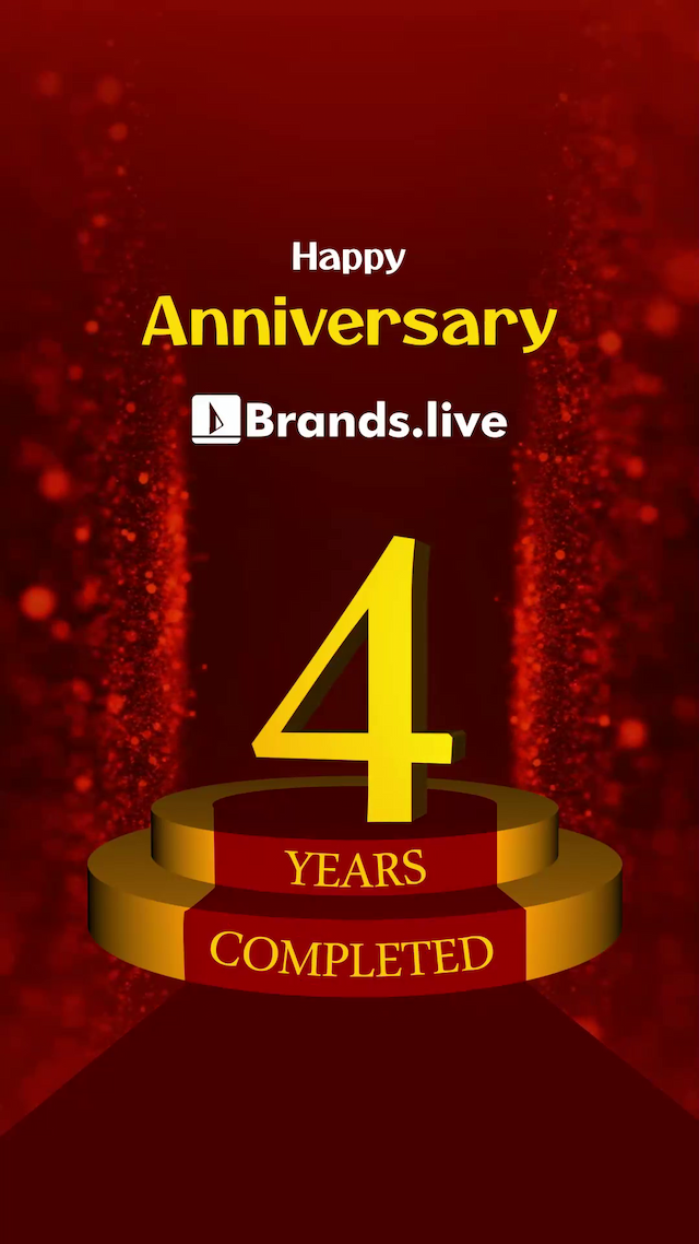 Brand.live 4th Anniversary Insta Story post