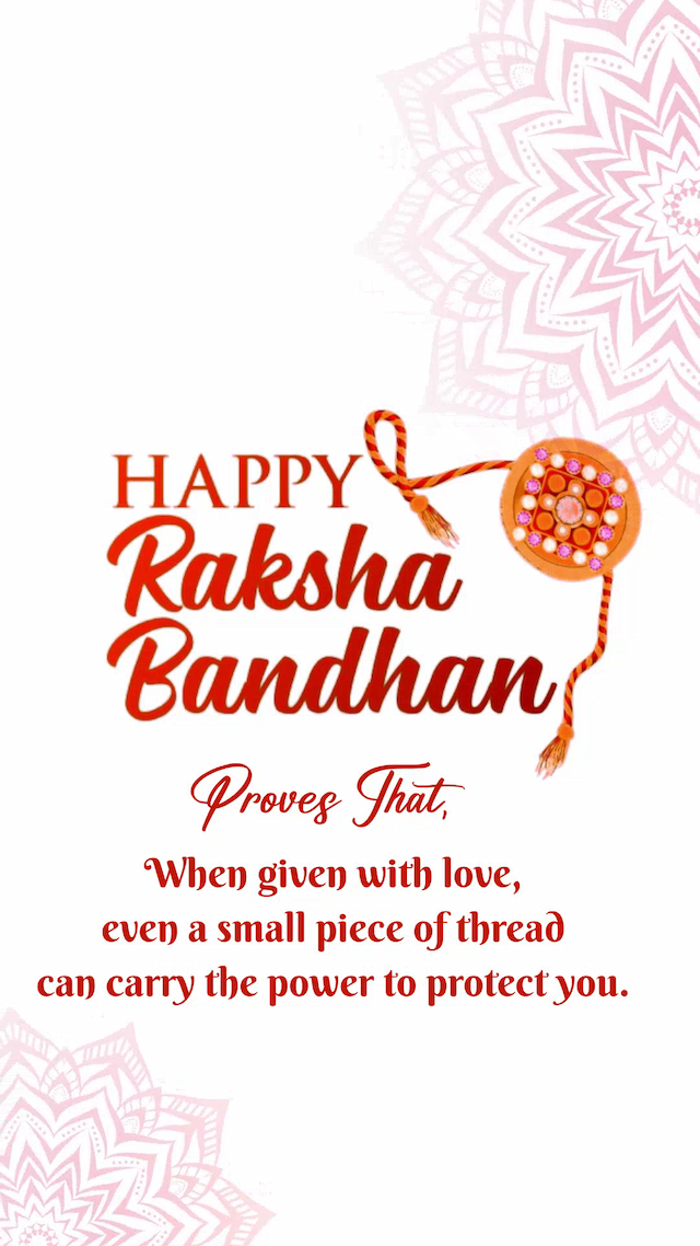 Raksha Bandhan Insta Story Video marketing poster