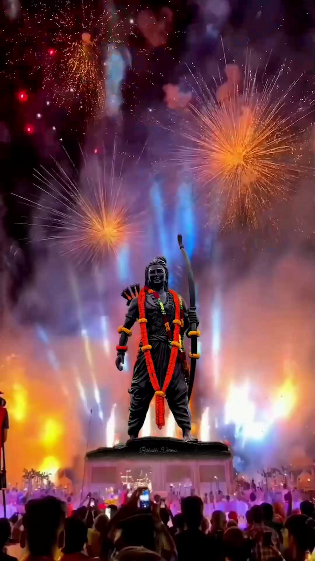 Ram Mandir Insta Story event advertisement