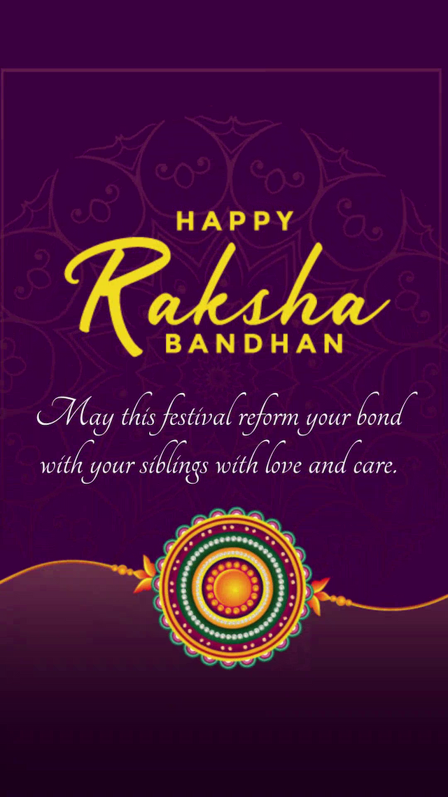 Raksha Bandhan Insta Story Video graphic