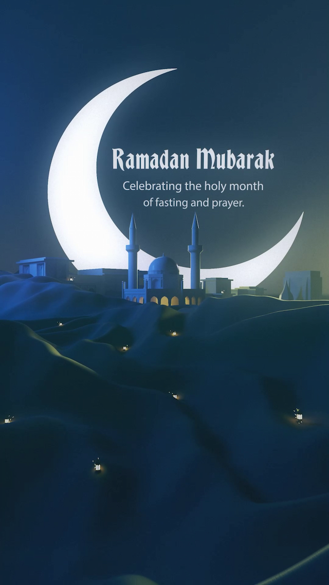 Ramadan insta story greeting image