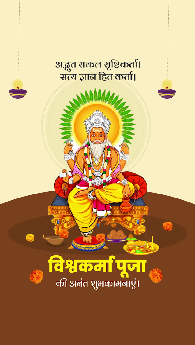 Vishwakarma Jayanti insta story poster