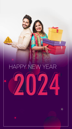 New Year 2024 Insta Story Video facebook banner