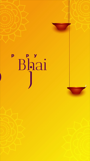 Bhai Dooj Insta Story Video event poster