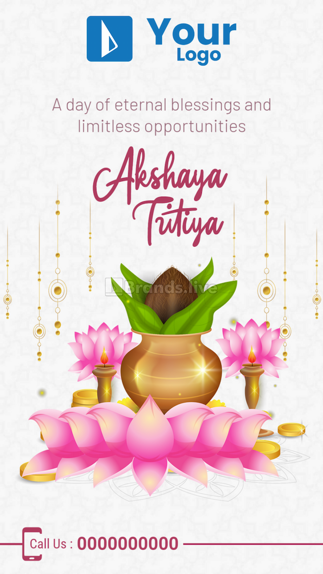 Akshaya Tritiya Insta Post Template