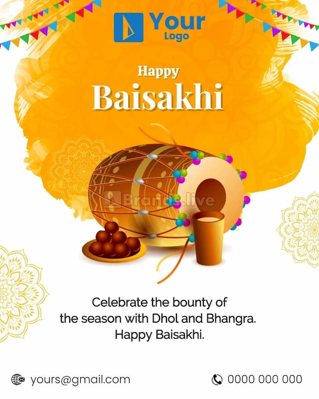 Baisakhi greetings card