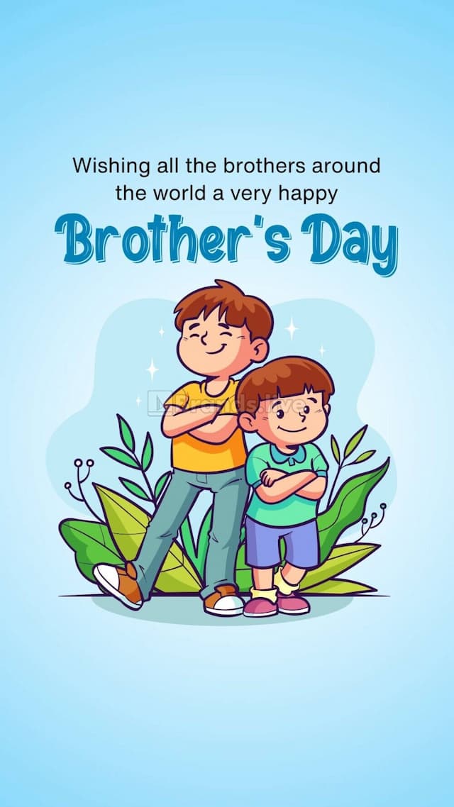 Brother's Day Poster Maker App