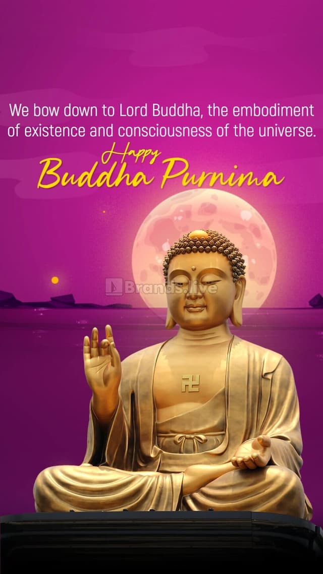 Buddha Purnima Banner Template