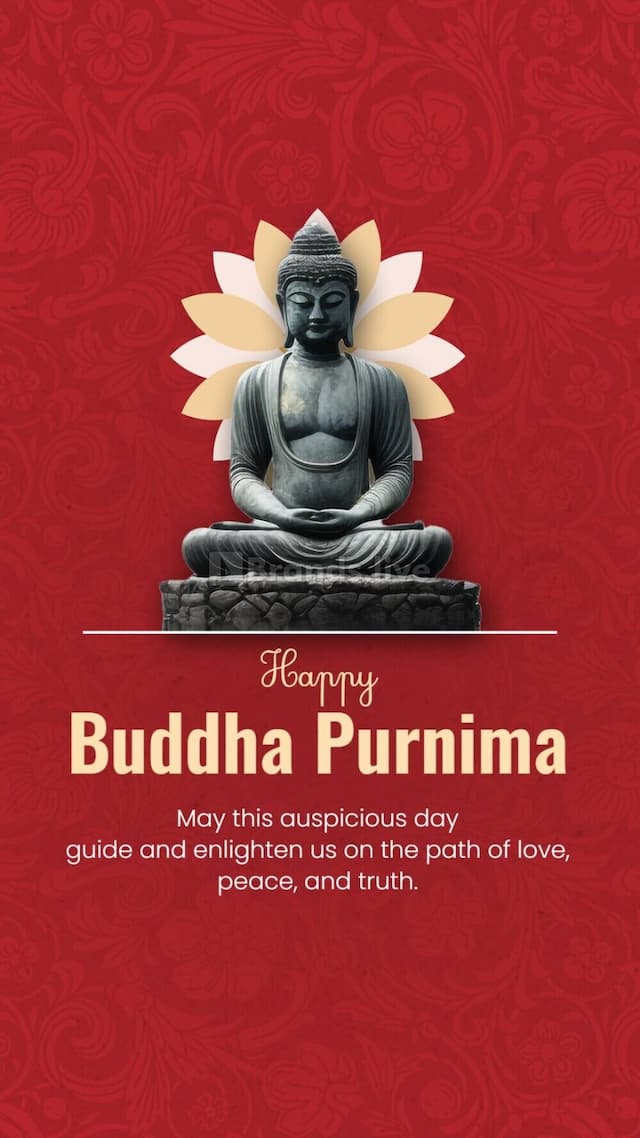 Buddha Purnima insta stories poster