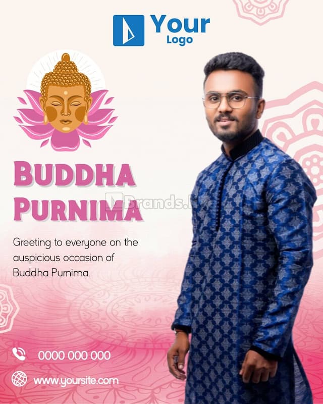 Buddha Purnima poster maker