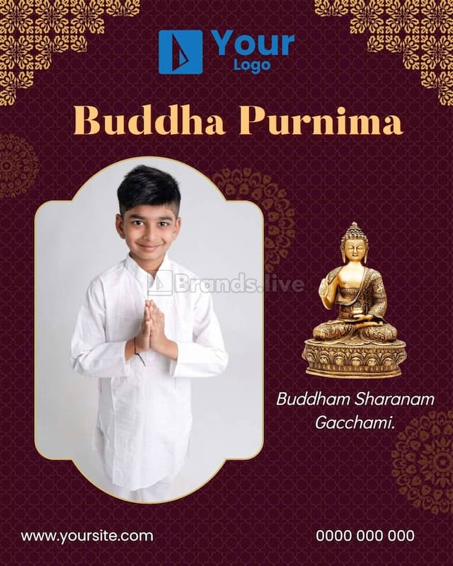 Buddha Purnima Wishes Banner