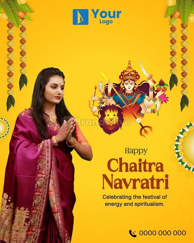 Chaitra Navratri poster maker