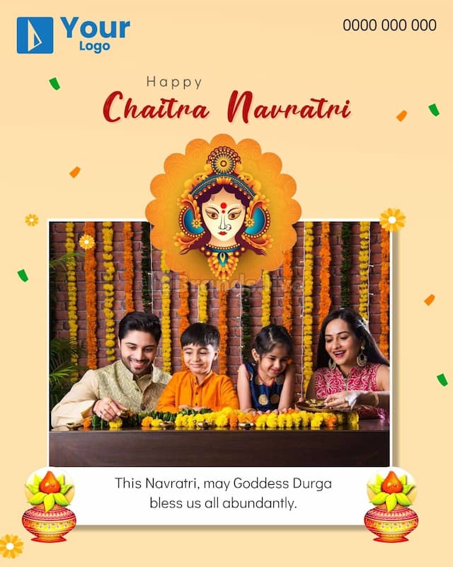 Chaitra Navratri poster template