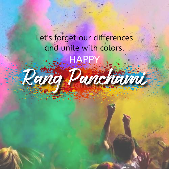 Free Rang Panchami Festival Poster