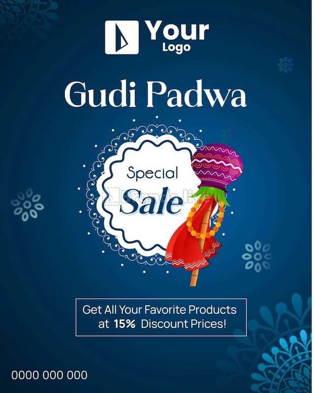 Gudi Padwa Banner Template