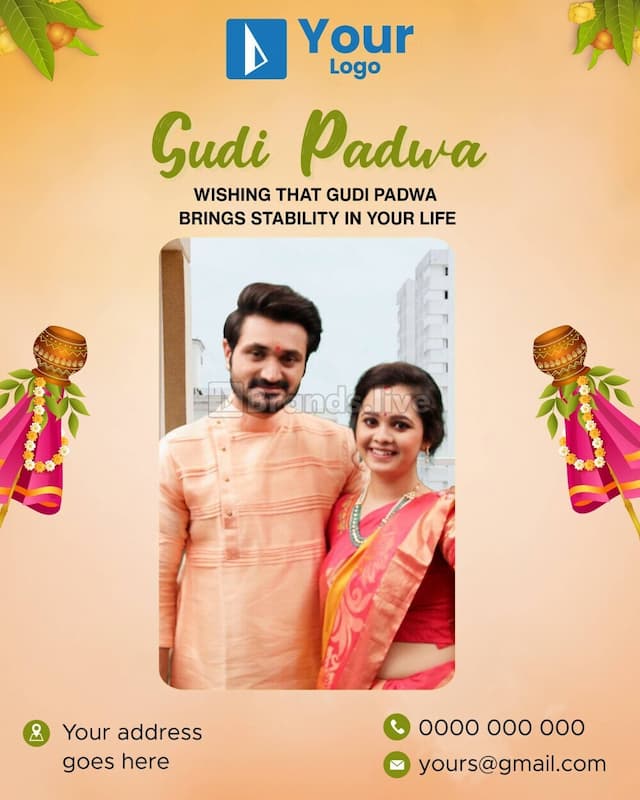 Gudi Padwa Wishes Banner