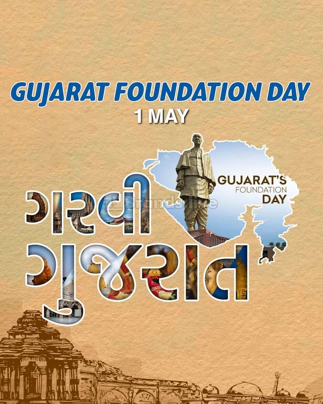 Gujarat Foundation Day instagram story post